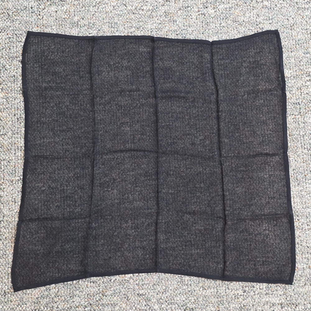 Anthropologie "Mystery" Semi-sheer Black Silk Neck Scarf